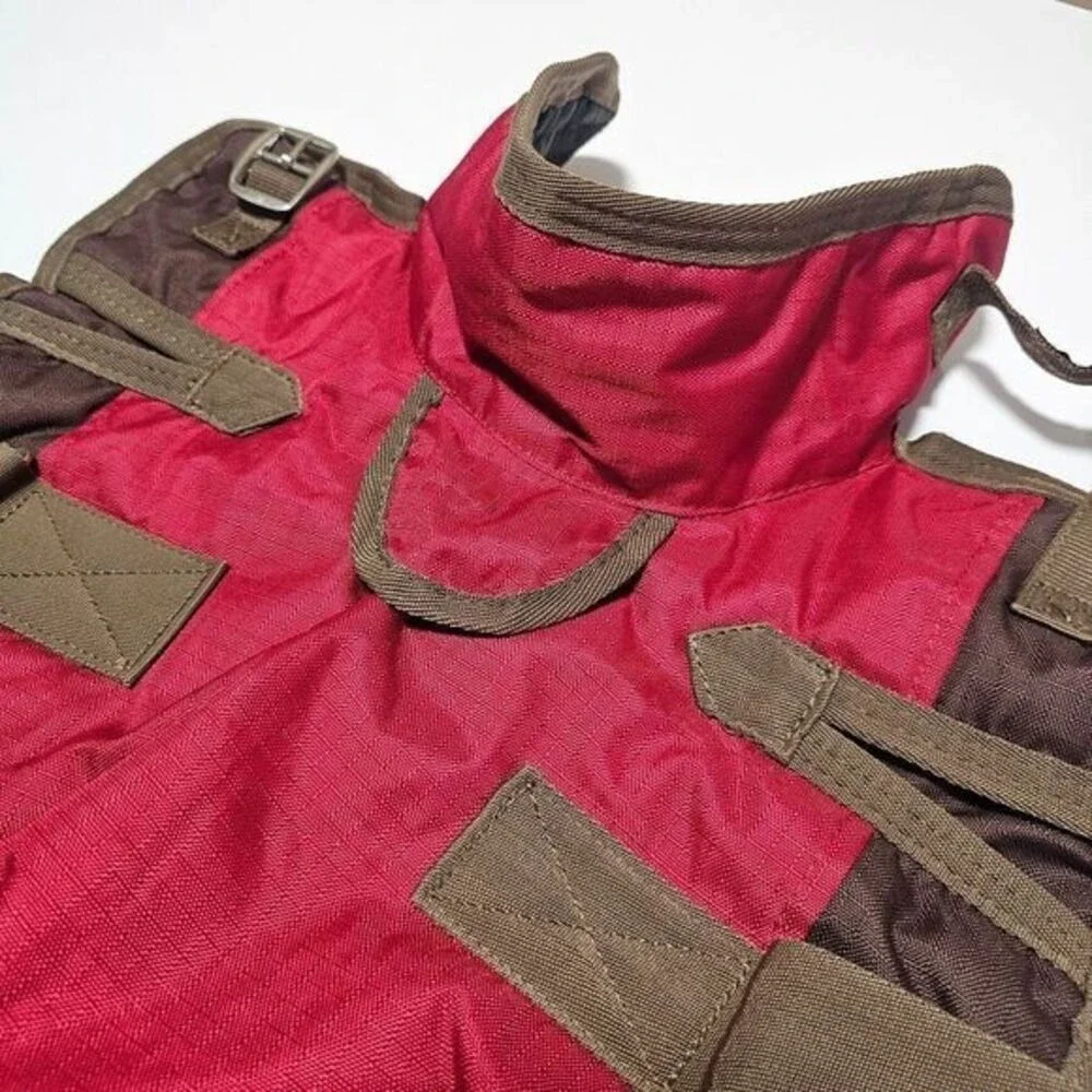 Dog Jacket Durable Red‎ Brown Dog Winter Coat Vest Jacket S/M Puffer Warm